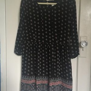 Long sleeve peasant dress